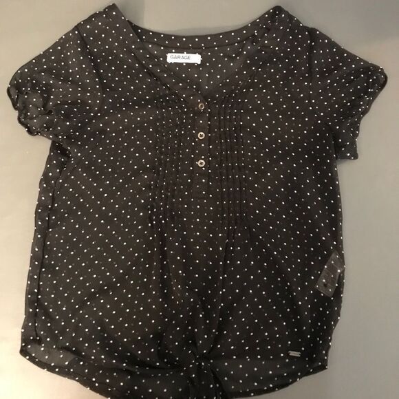 Small Garage Sheer Polyester Blouse - Picture 1 of 9